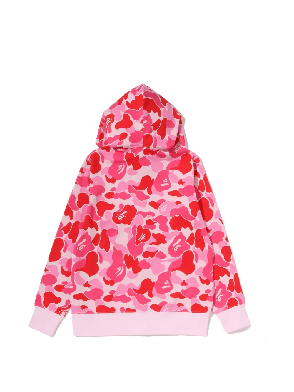 A BATHING APE camo-pattern hoodie Roze