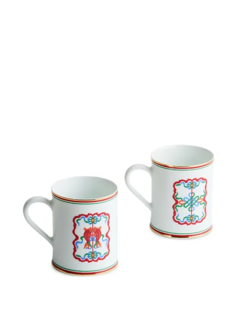 Shanghai Tang Golden Ripples mugs (set of two)