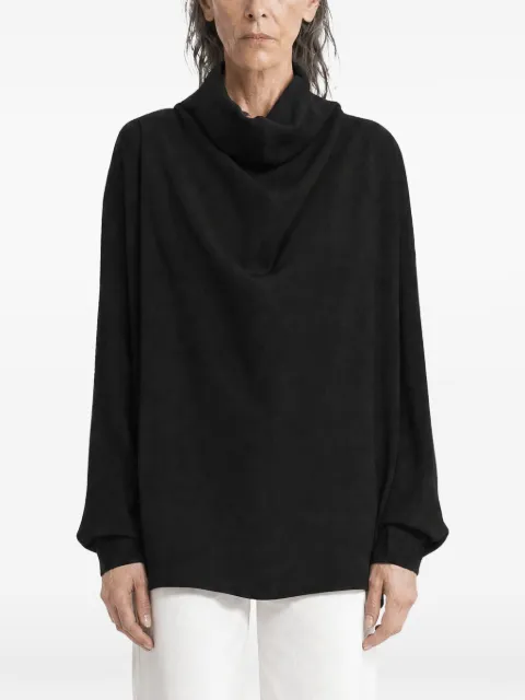 TOTEME cowl-neck scarf-detail blouse