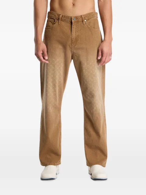 Daily Paper Amba faded monogram straight-leg jeans