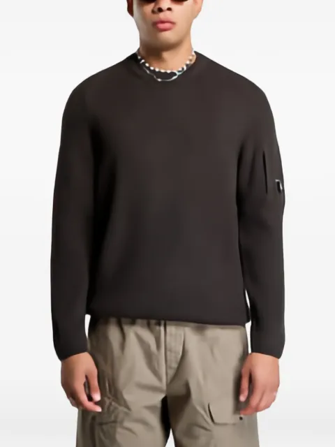 C.P. Company full rib cotton Lens crewneck sweater