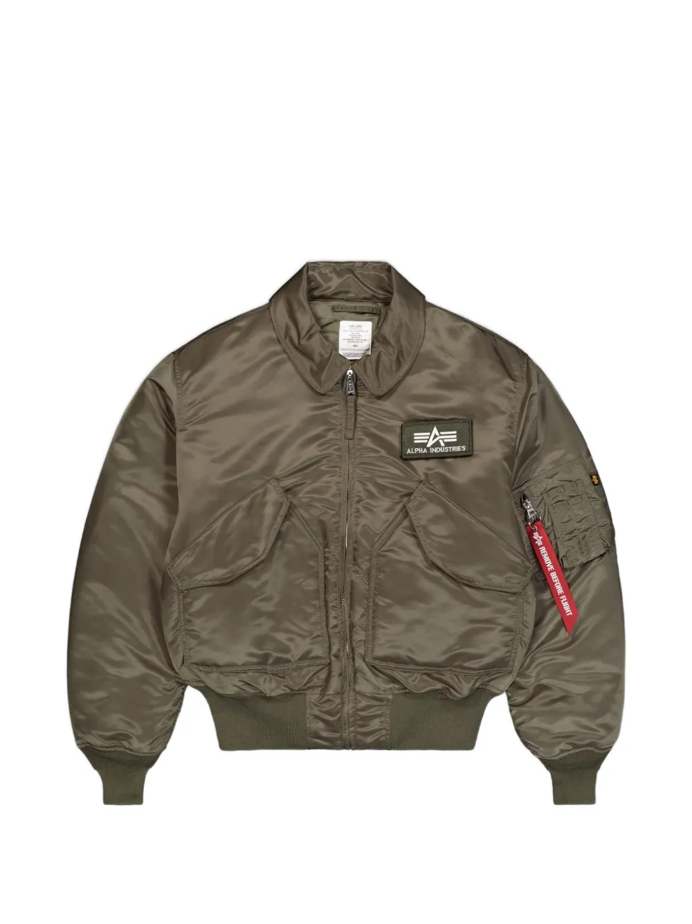 Alpha Industries Cwu 45 Bomber Jacket In Green