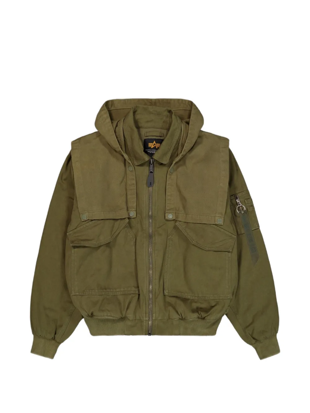 Alpha Industries CWU-45/P D-Tec hooded bomber jacket
