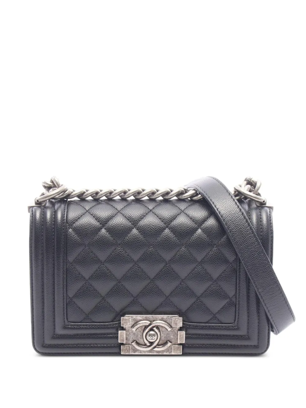 CHANEL Pre-Owned small Boy Chanel chain shoulder bag - Schwarz