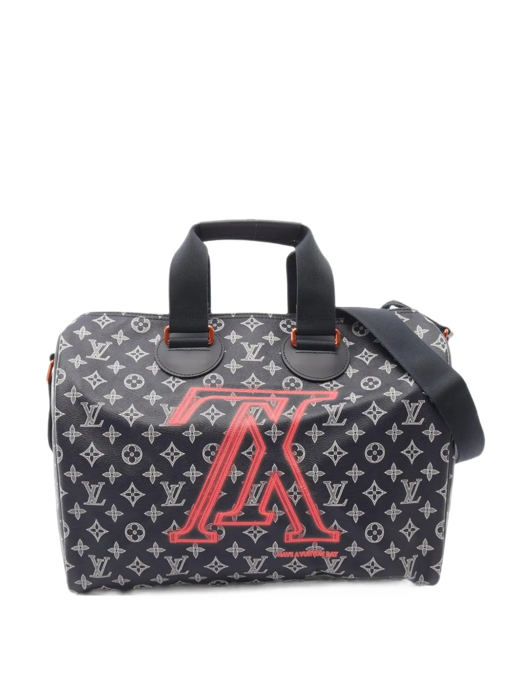 Louis Vuitton Pre-Owned 2018 Speedy Bandoulière 40 Monogram Ink luggage bag - Black