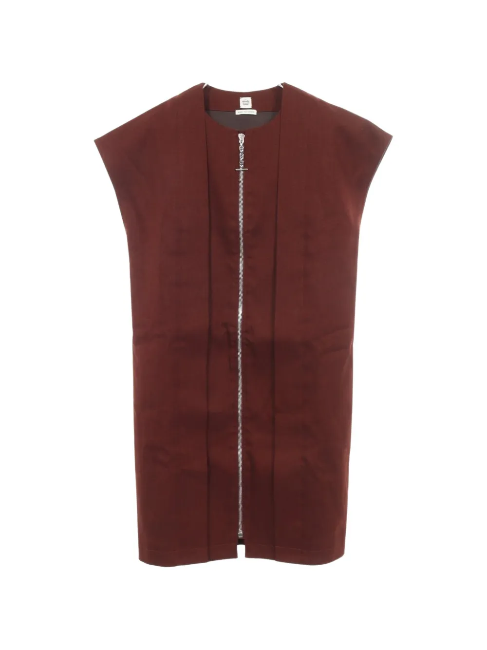 Hermès Pre-Owned robe à fermeture zippée (années 2010) - Rouge Hermès Pre-Owned robe à fermeture zippée (années 2010) - Rouge