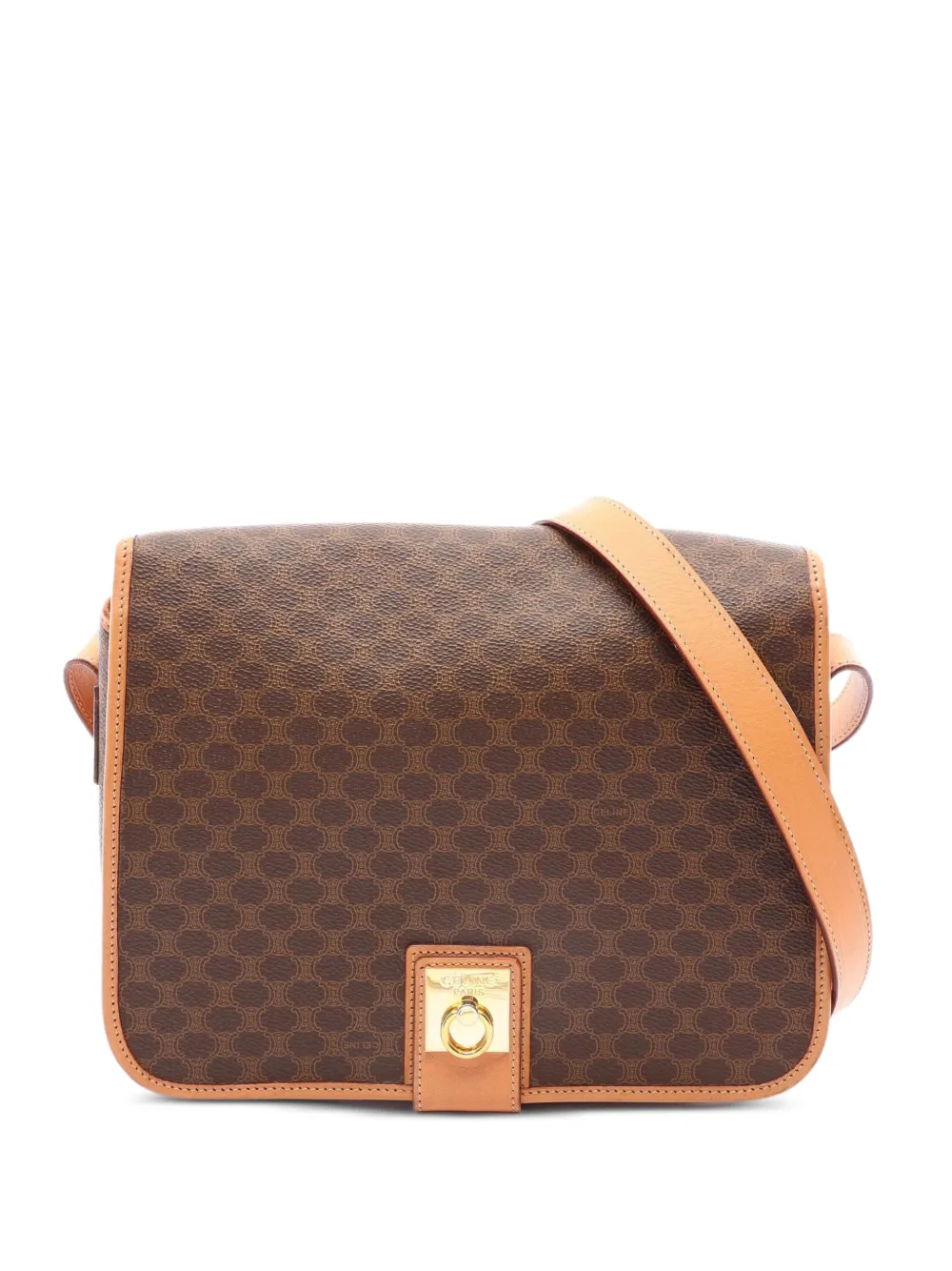 Celine Pre-Owned 2000s Macadam shoulder bag - Brown