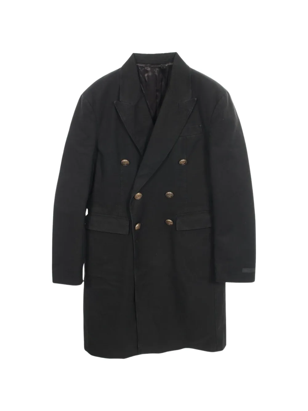 Prada Pre-Owned 2010s double-breasted coat - Black