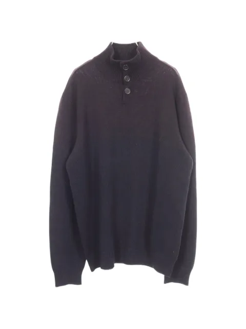 Hermès Pre-Owned pull à col montant en maille (années 2000)