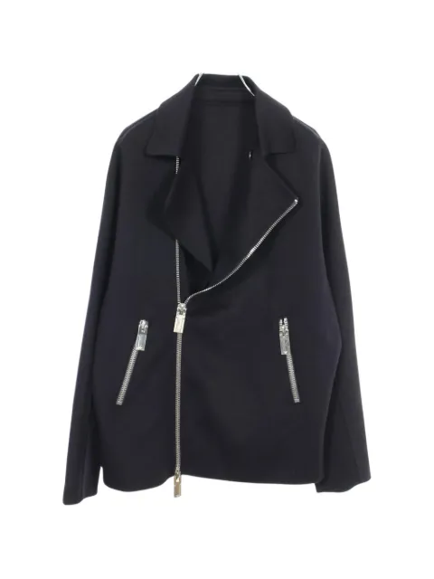 Emporio Armani Pre-Owned معطف كشمير بسحاب من عقد الألفينيات