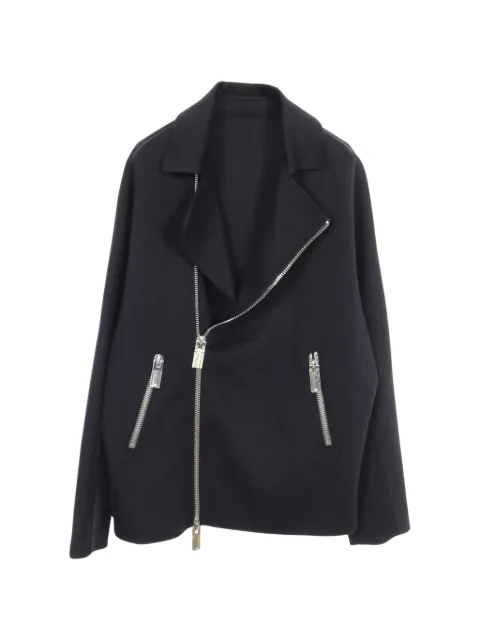 Emporio Armani Pre-Owned 2000s cashmere zip-up coat