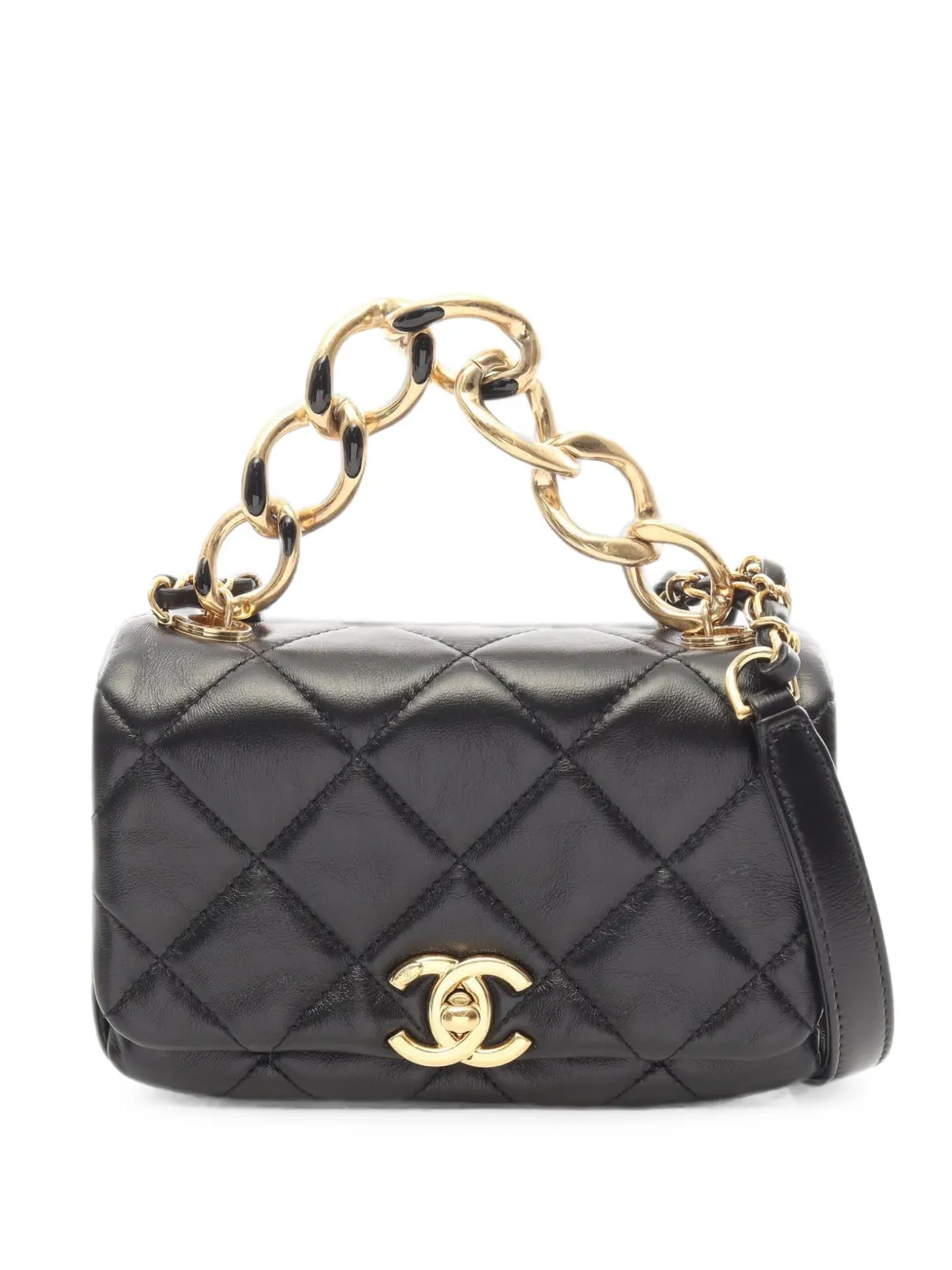 CHANEL Pre-Owned mini matelassé chain shoulder bag - Nero