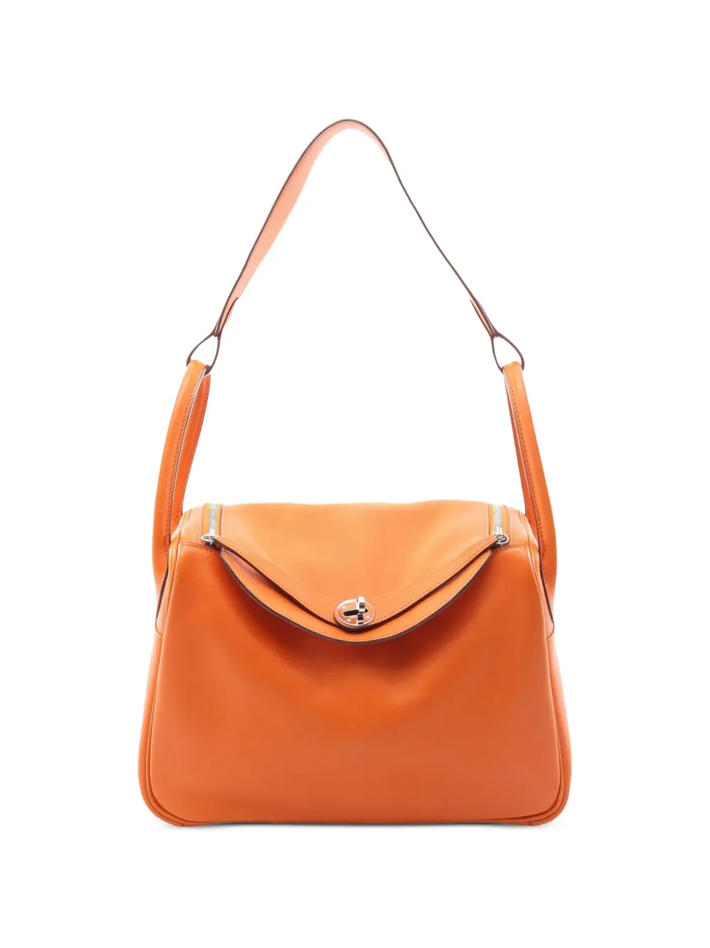 Hermès Pre-Owned 2007 Lindy 30 leather shoulder bag - Orange