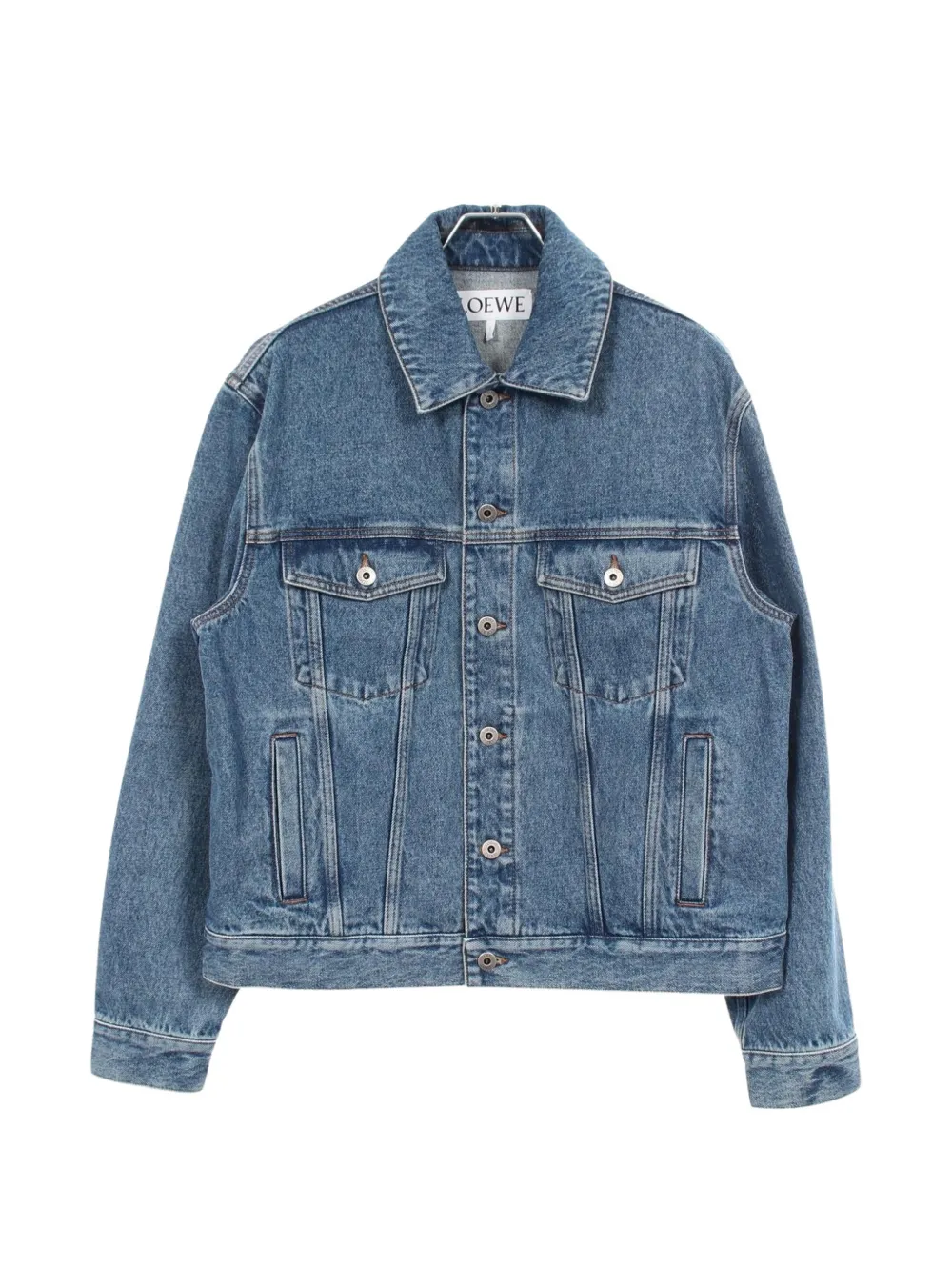 Loewe Pre-Owned 2010s Anagram denim jacket - Blu