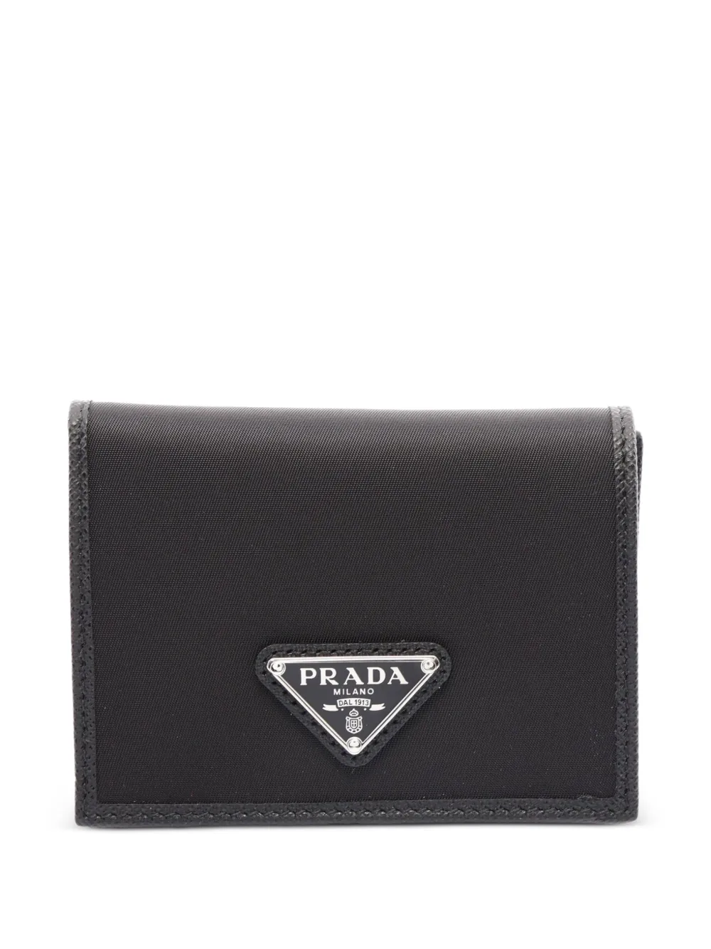 Prada Pre-Owned Tessuto Saffiano trifold wallet - Nero