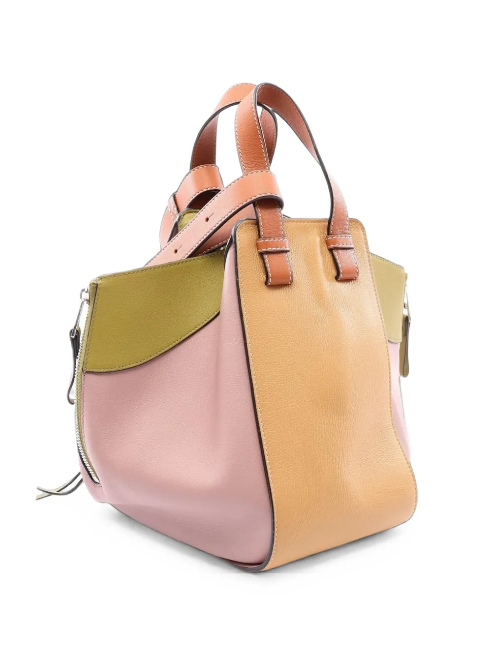 Loewe Pre-Owned small 2010s Hammock leather tote bag - Nude