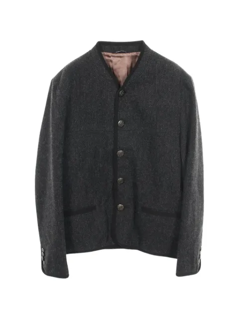 Dolce & Gabbana Pre-Owned 2010s herringbone-pattern jacket