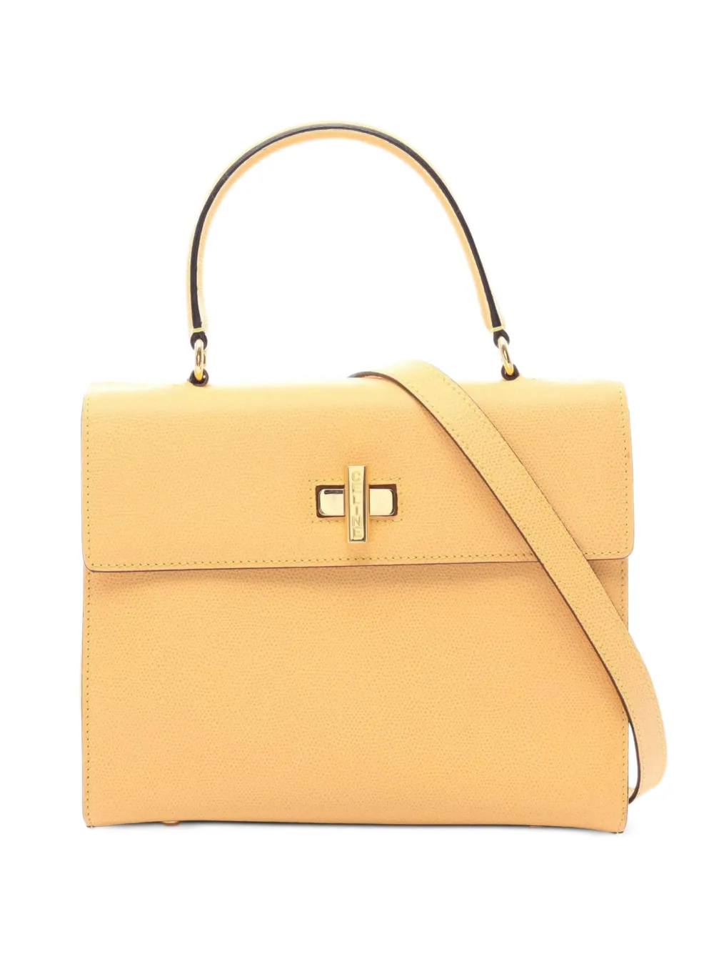 Celine Pre-Owned 2010s turn-lock two-way handbag - Gelb