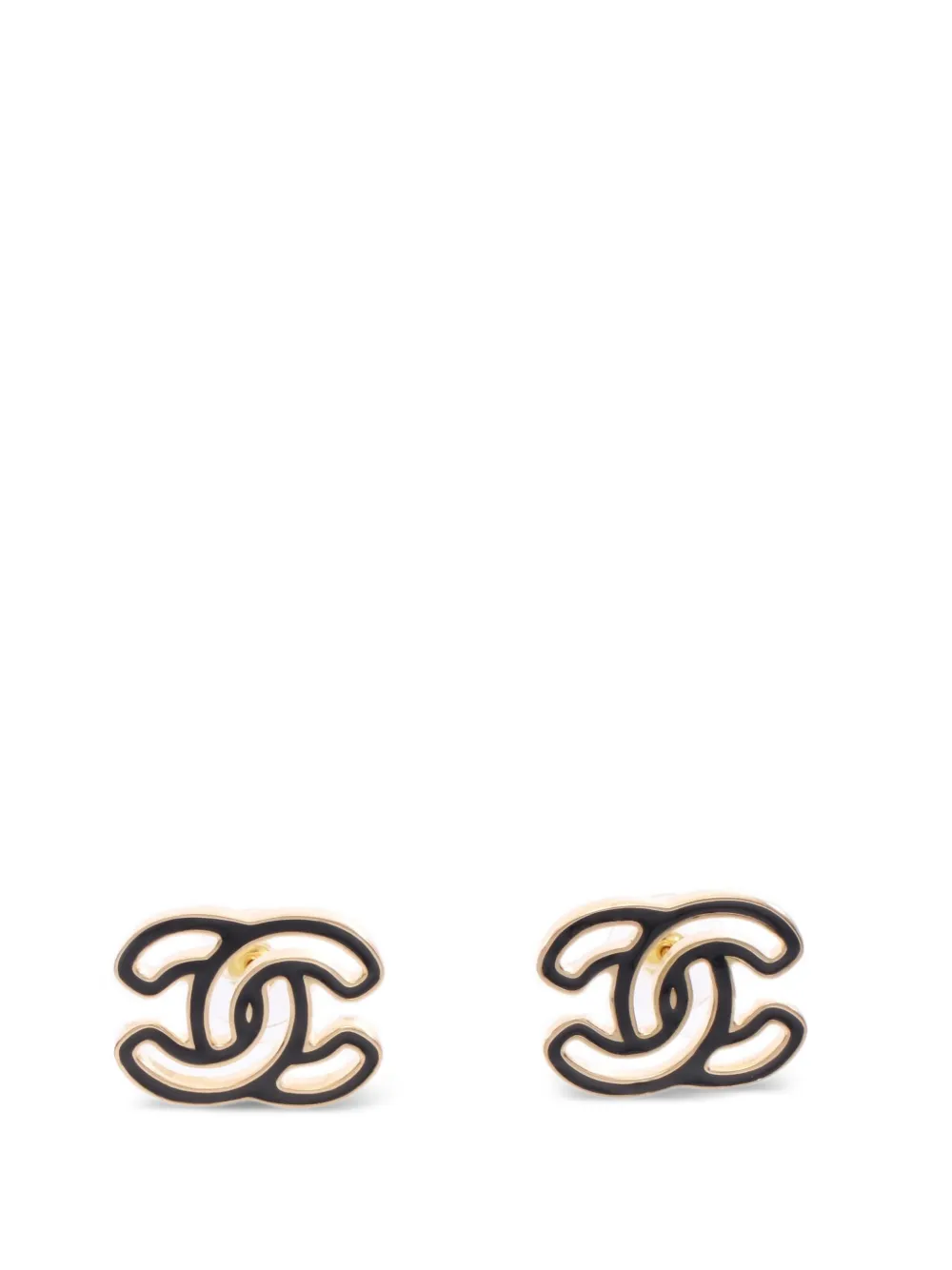 CHANEL Pre-Owned Coco Mark earrings - Gold
