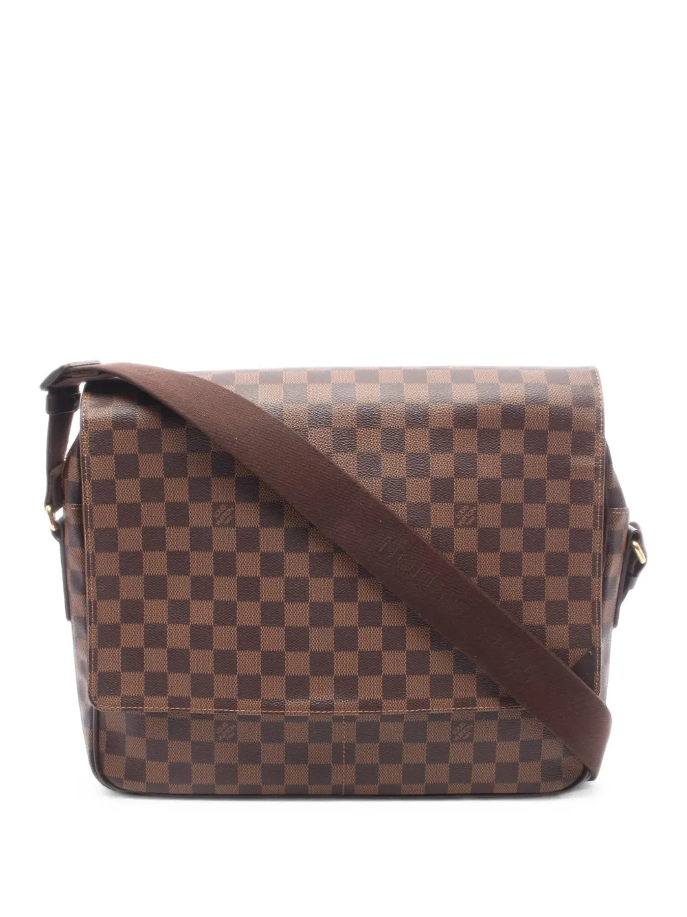Louis Vuitton Pre-Owned 2011 Shelton GM Damier Ebene cross body bag - Brown