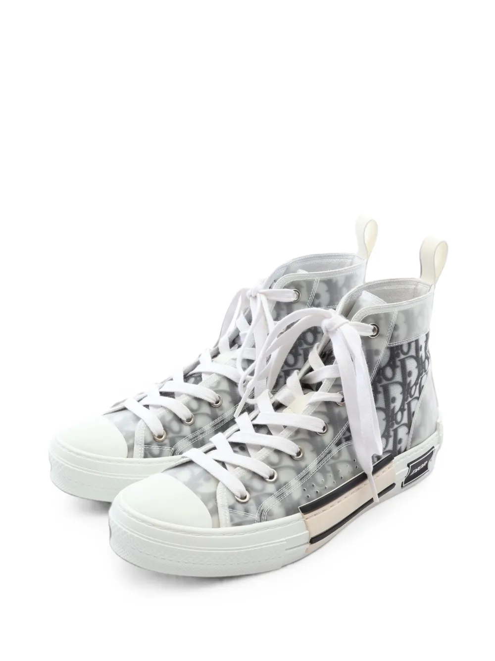 Christian Dior Pre-Owned 2010s B23 Oblique high-top sneakers - Weiß