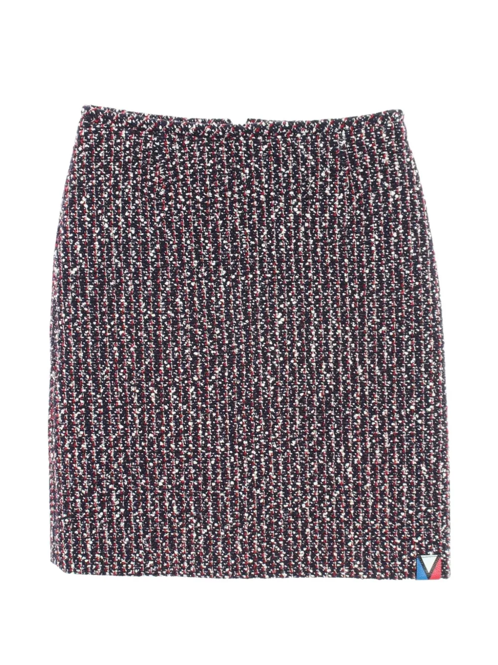 Louis Vuitton Pre-Owned jupe en tweed à motif monogrammé (années 2010) - Bleu Louis Vuitton Pre-Owned jupe en tweed à motif monogrammé (années 2010) - Bleu
