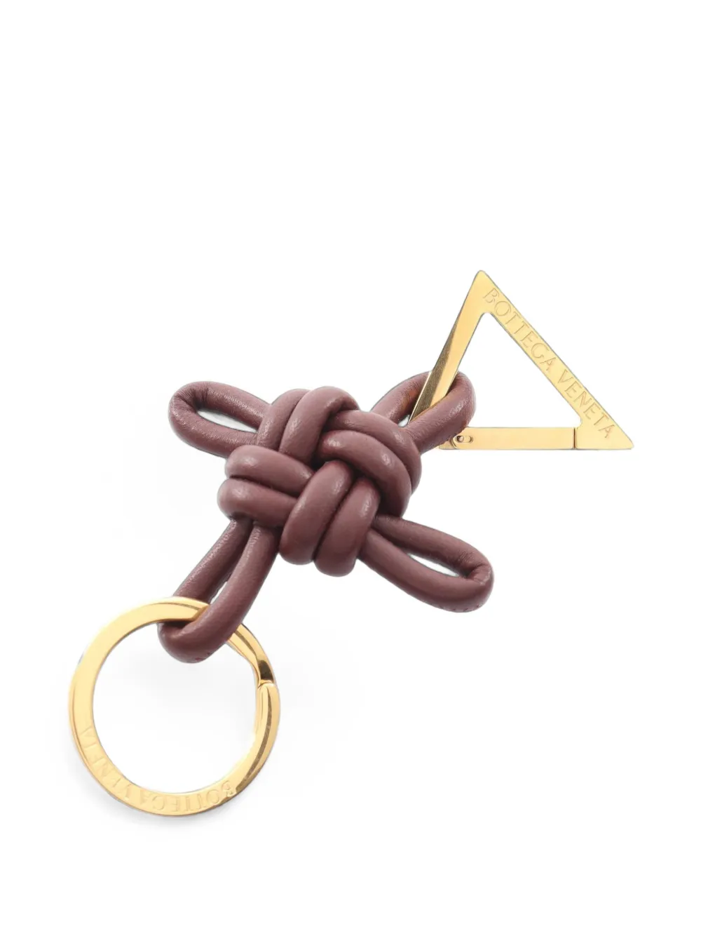 Bottega Veneta Pre-Owned 2010s triangle knotted key ring - Braun