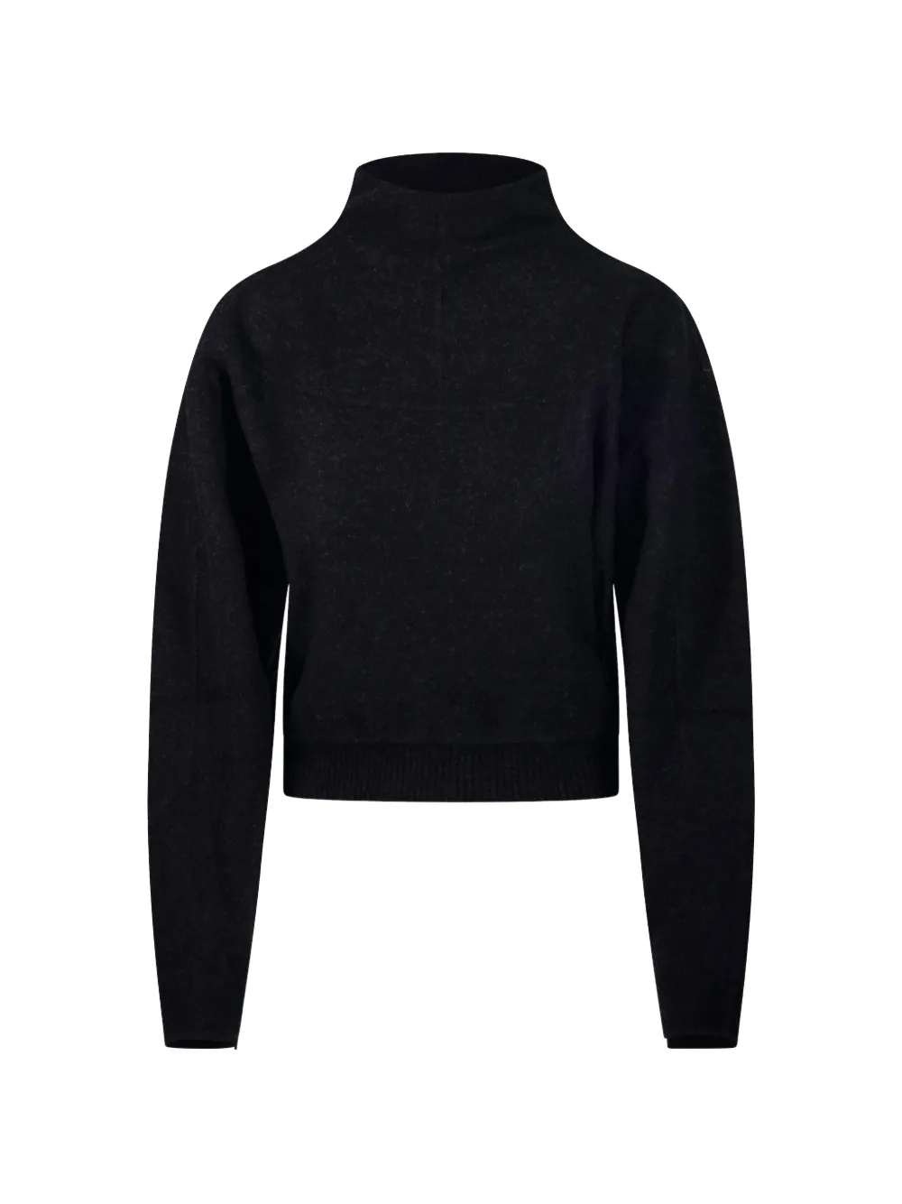 Max Mara high-neck ribbed-trim sweater - Grey