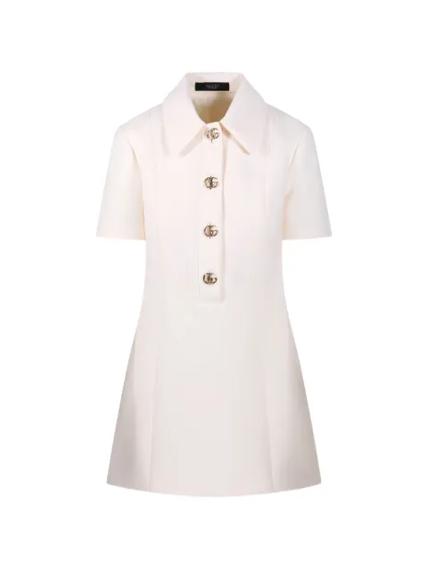 Gucci logo-button A-line mini dress