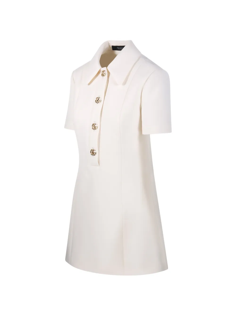 Gucci Mini-jurk met logoknoop Wit