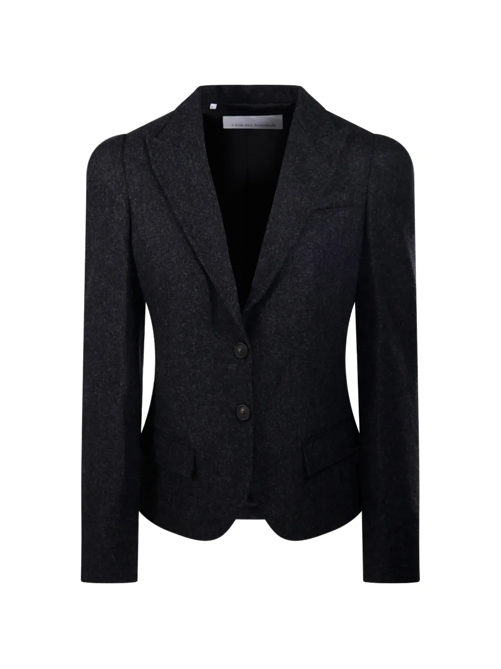 7 For All Mankind single-breasted peaked-lapel blazer - Grigio