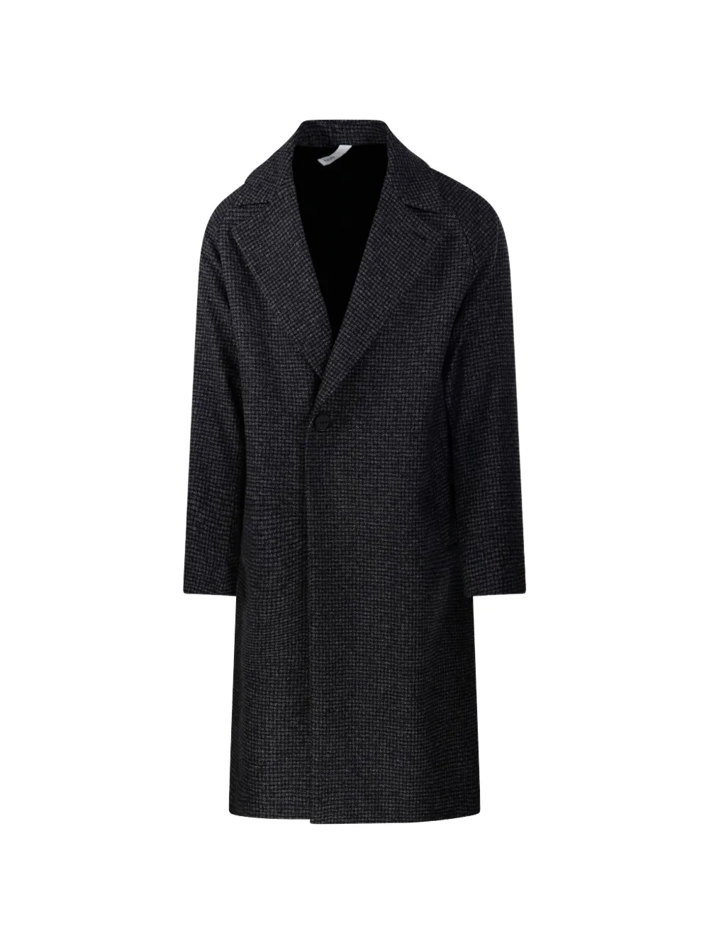 Hevo Surbon Button-fastening Coat In Black