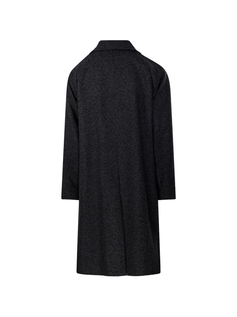 Hevo houndstooth-pattern single-breasted coat Zwart