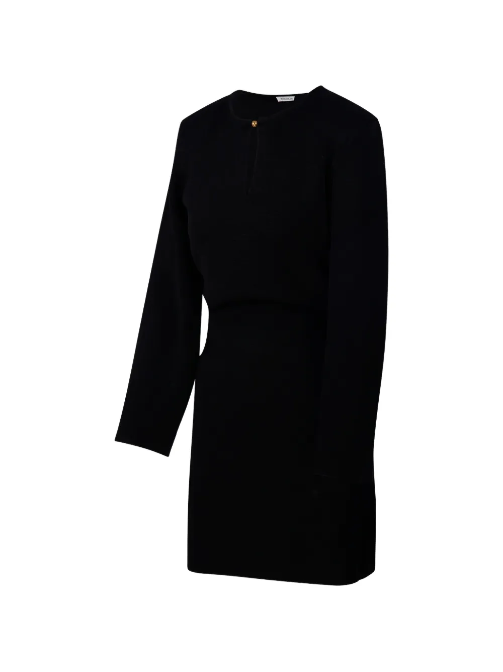 By Malene Birger Giana keyhole-detail long-sleeve mini dress Zwart