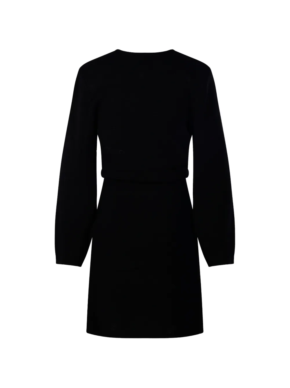By Malene Birger Giana keyhole-detail long-sleeve mini dress Zwart