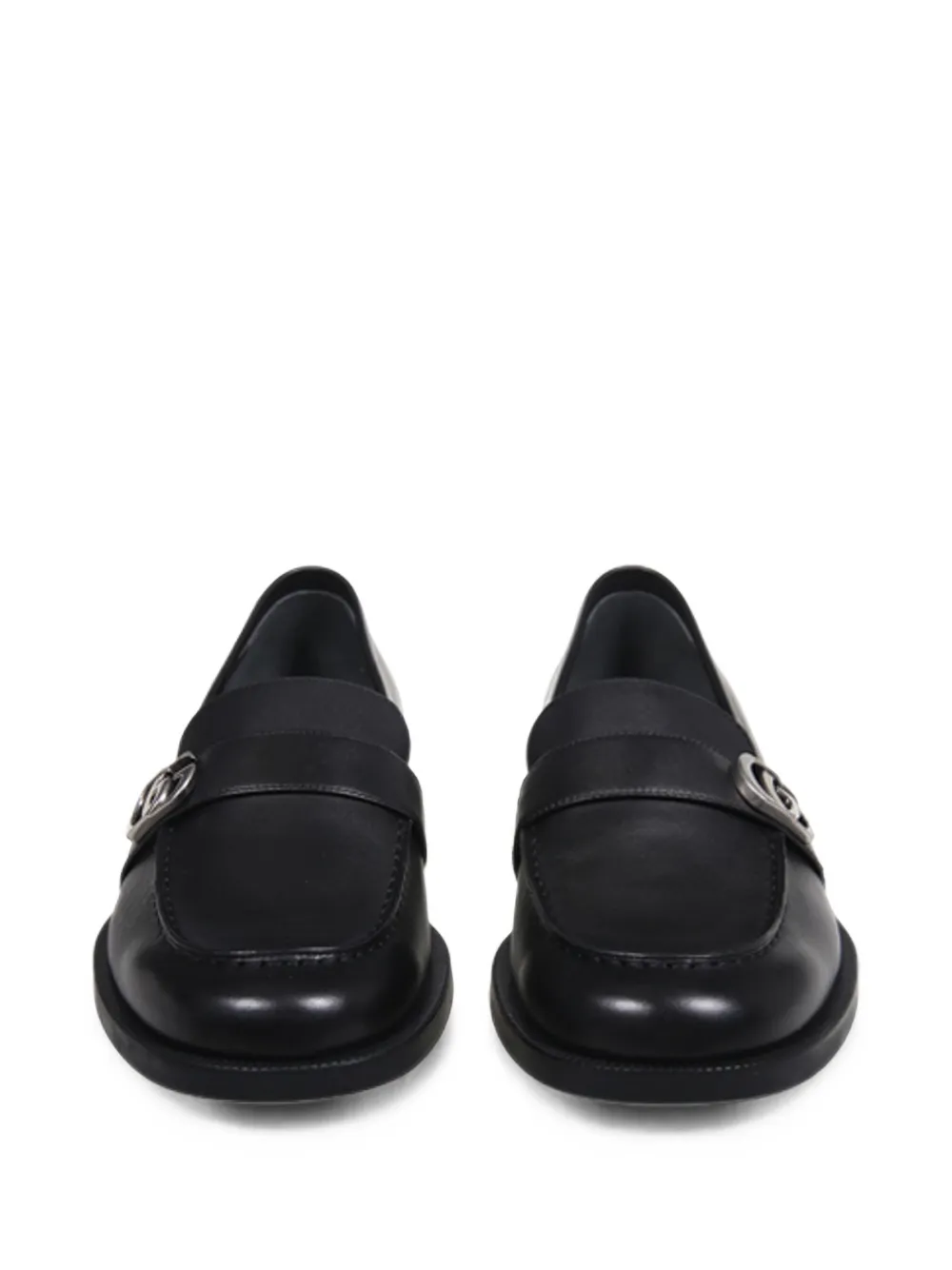 Gucci Double G leather loafers Zwart