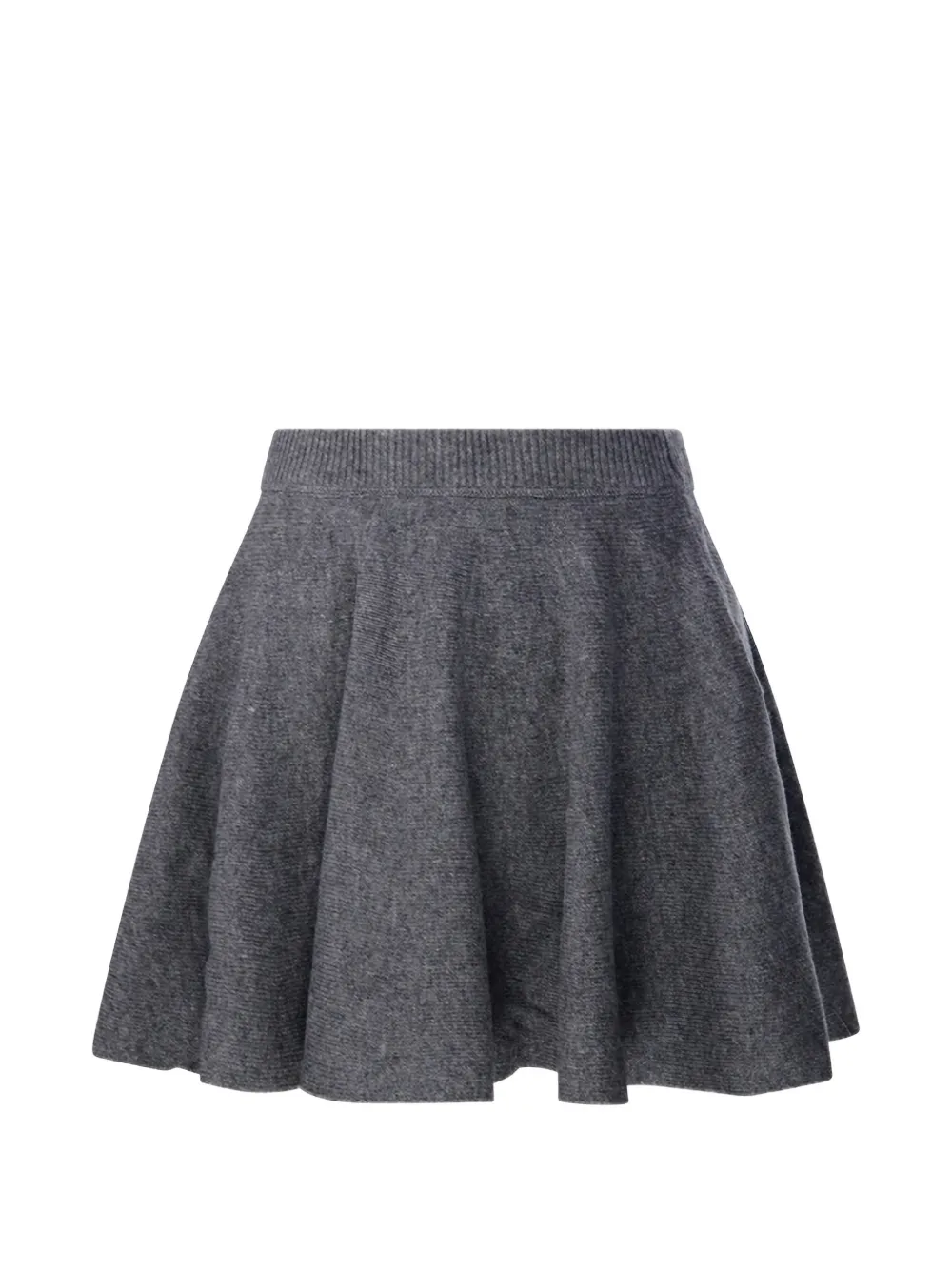 By Malene Birger Sherry ribbed-knit flared mini skirt