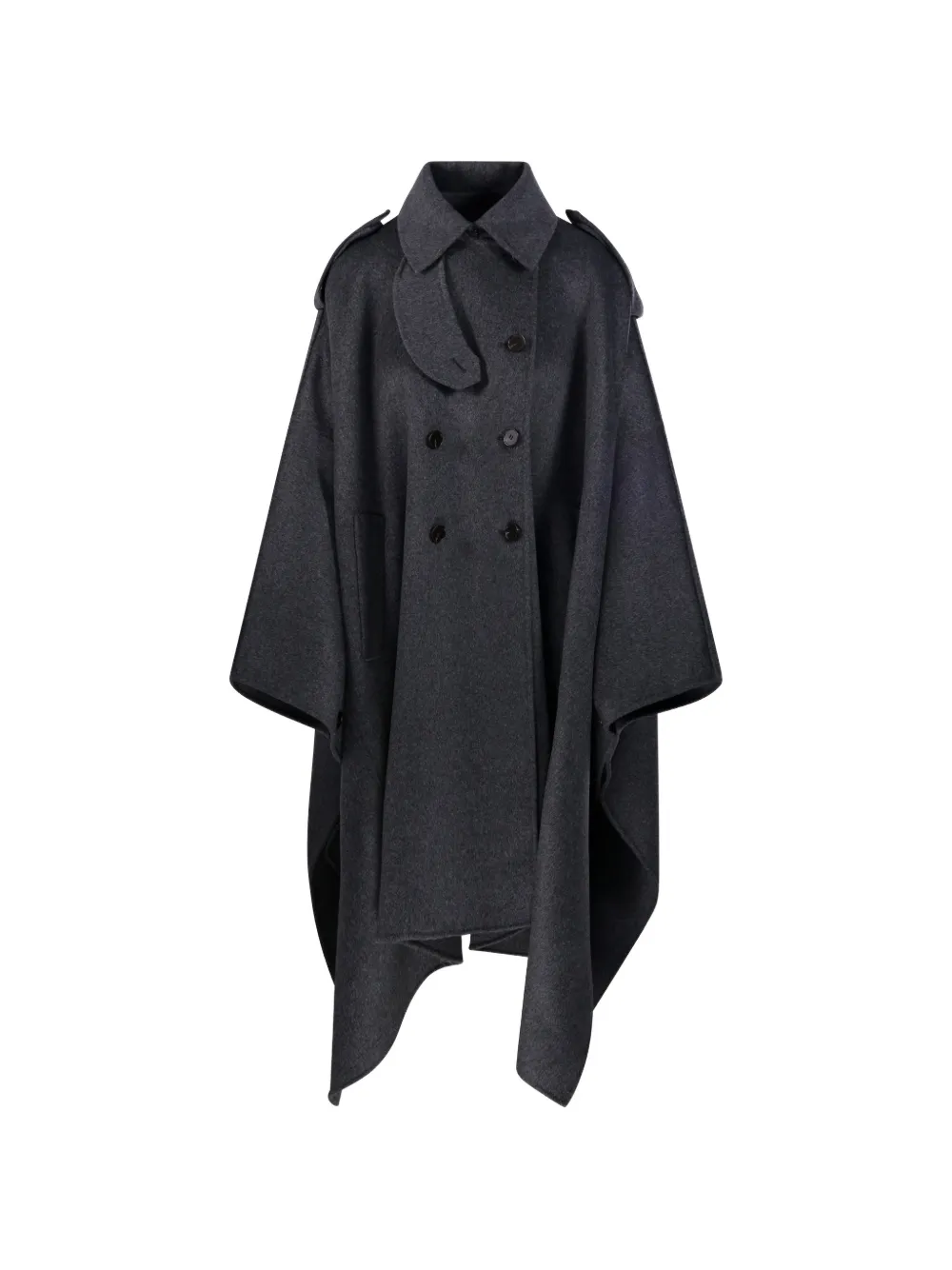 Róhe double-breasted cape coat