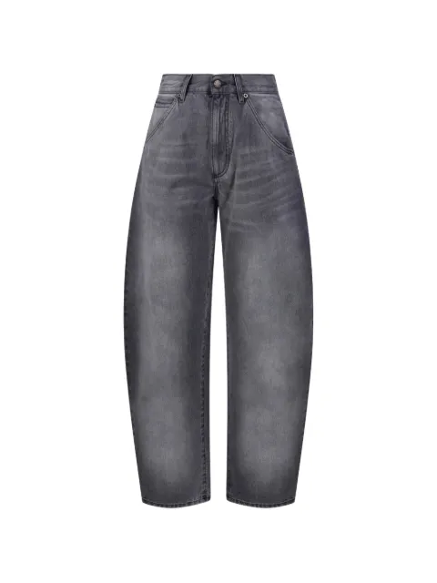DARKPARK washed-effect curved-leg jeans