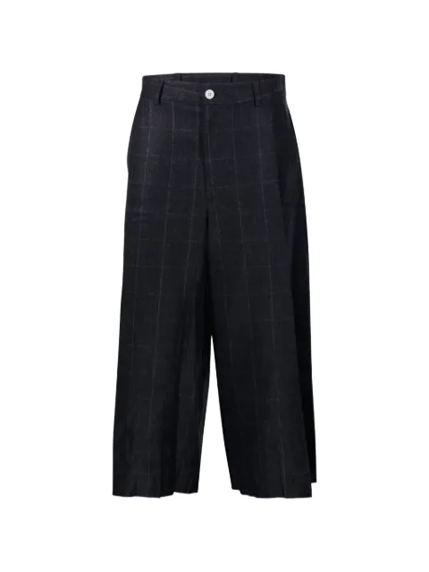 Sibel Saral windowpane-check cropped trousers