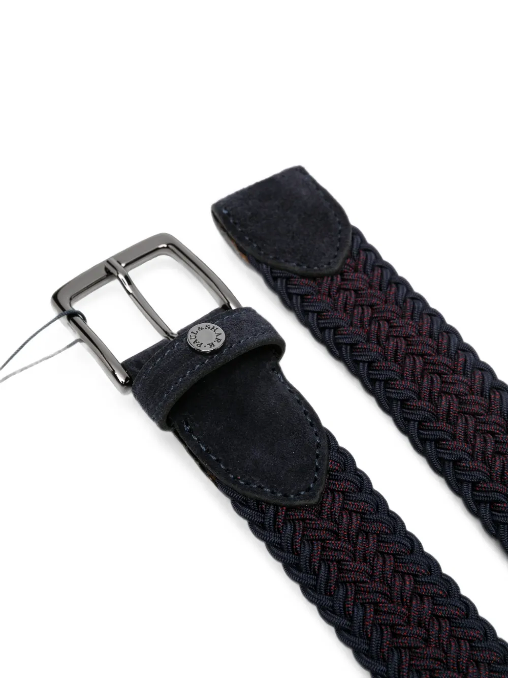 Paul & Shark Gevlochten riem met suède afwerking Blauw