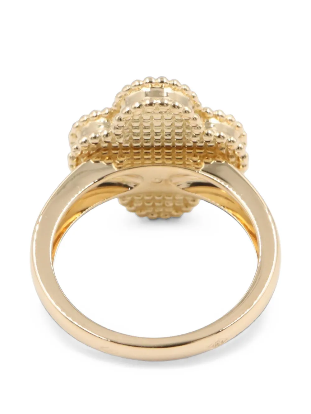 Van Cleef & Arpels Pre-owned 2010s Vintage Alhambra Diamond Ring in Gold, view 2