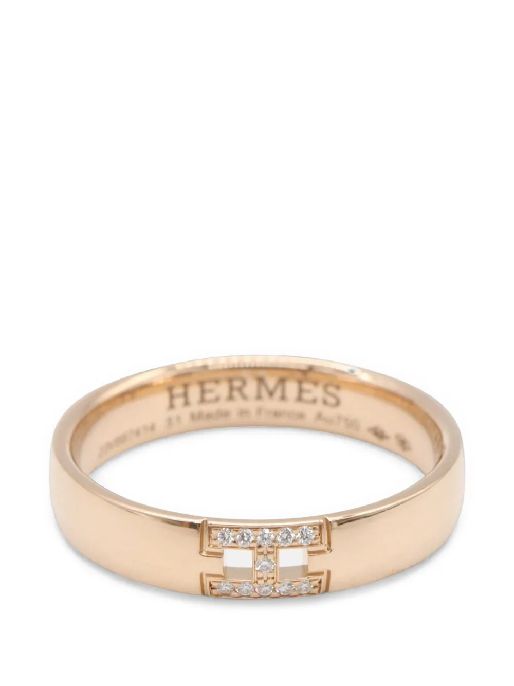Hermès Pre-Owned 2010s Hercules diamond ring - Gold