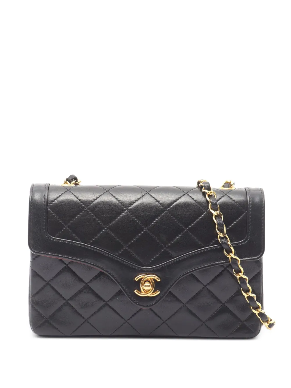 CHANEL Pre-Owned 1991-1994 Matelassé CC turn-lock cross body bag - Black