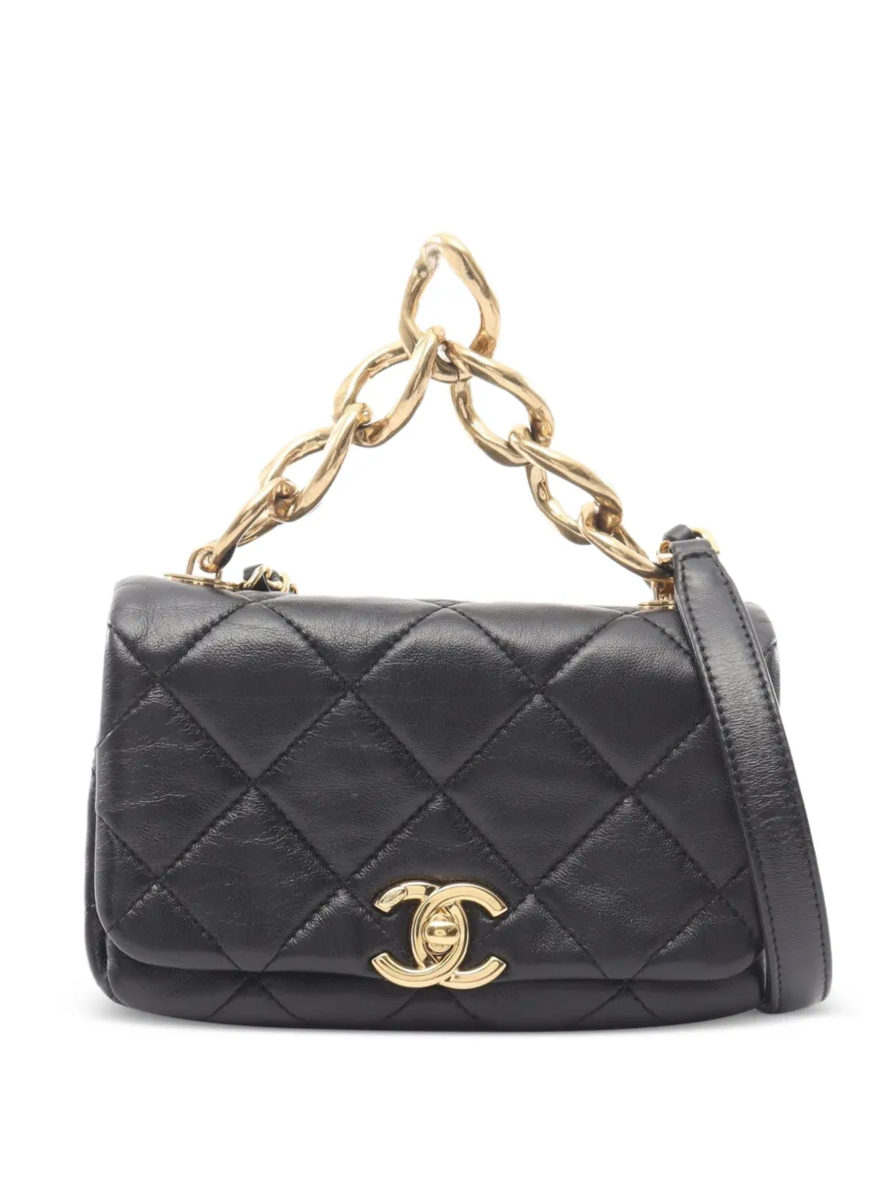 CHANEL Pre-Owned mini Matelasse chain shoulder bag - Schwarz
