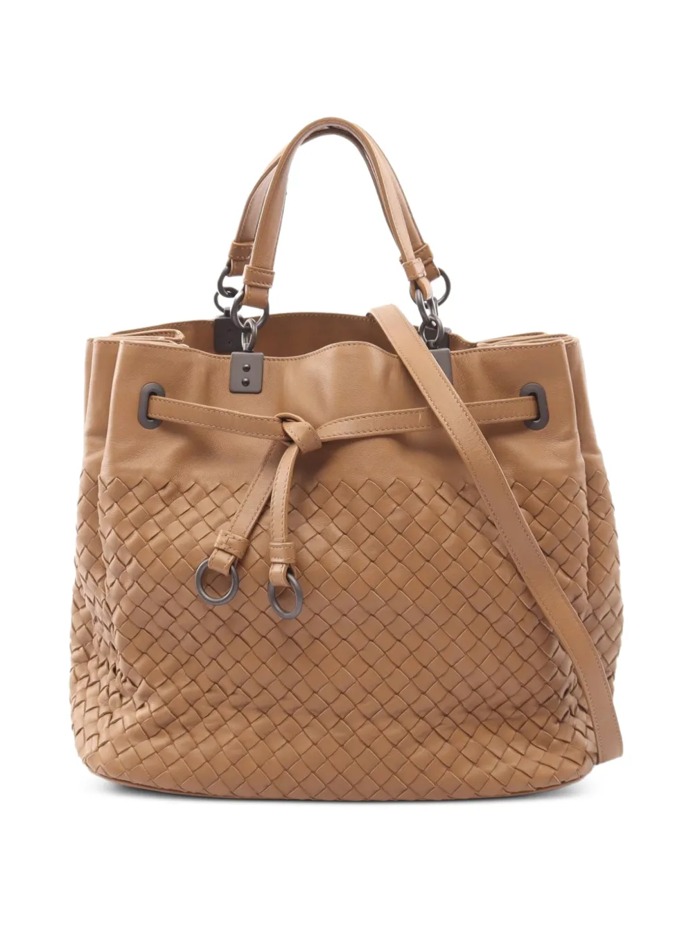 Bottega Veneta Pre-Owned 2010s Intrecciato leather tote bag - Braun
