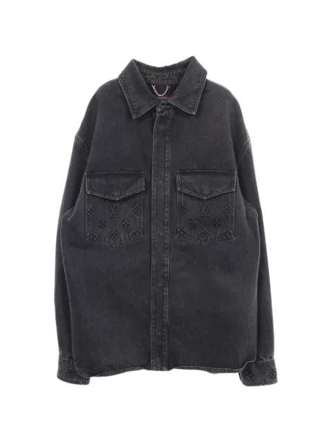 Louis Vuitton Pre-Owned 2010s Monogram embossed denim jacket