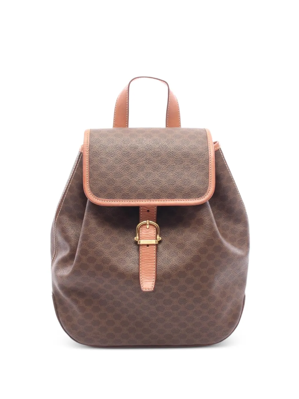 Celine Pre-Owned 2000s Macadam patterned backpack - Braun