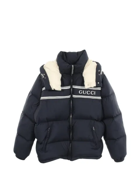 Gucci Pre-Owned 2020s logo-print down jacket