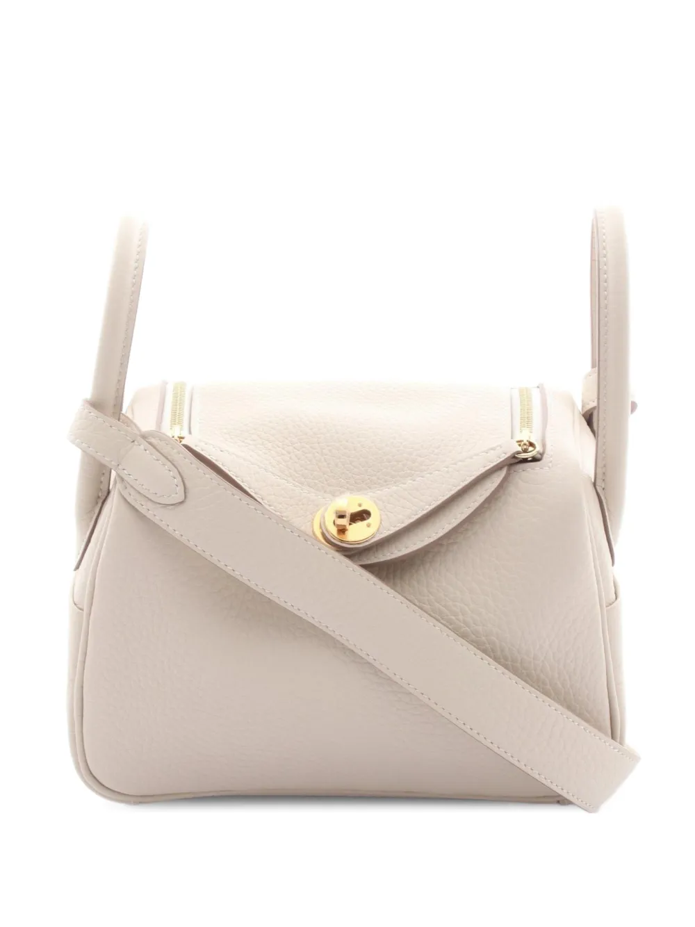 Hermès Pre-Owned mini Lindy shoulder bag - Nude